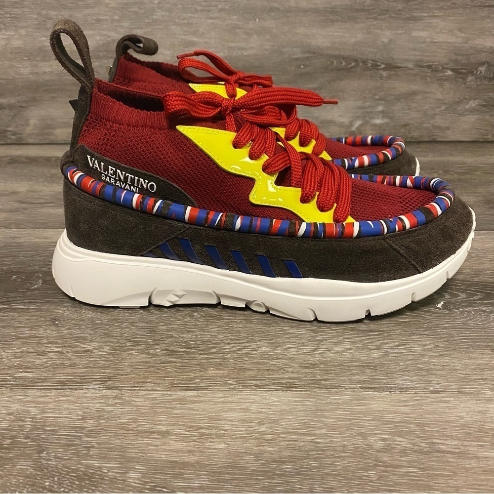 Valentino  Garavani | Mov Toe Moced Media Sneakers Russo Red Size 38
